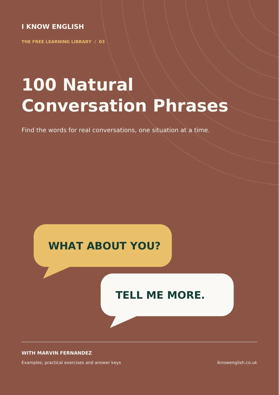 100 natural conversation phrases, by Marvin Fernandez