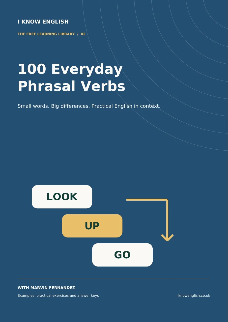 100 everyday phrasal verbs, by Marvin Fernandez