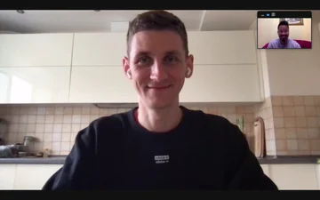 Online English lesson with Marvin · 07