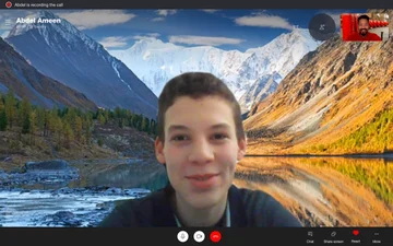 Online English lesson with Marvin · 12