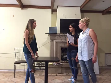 My students doing some roleplay