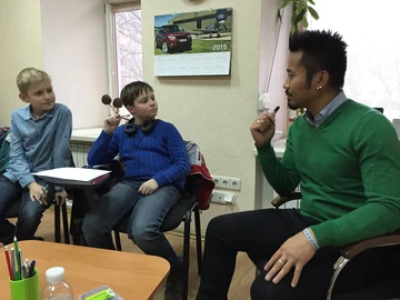 Some of my students at Yellow Sub