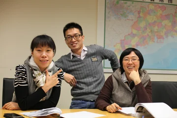 Maple, Andy and Jang at Samsung
