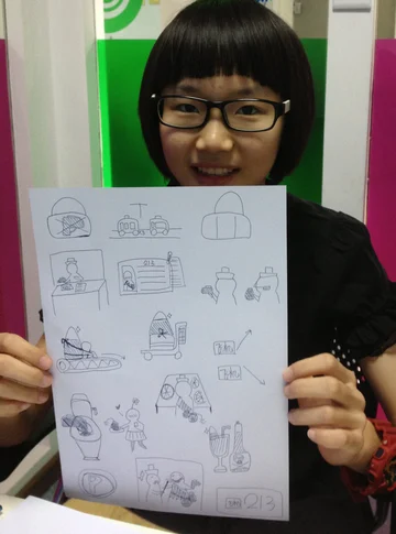 Lindsay getting artistic
